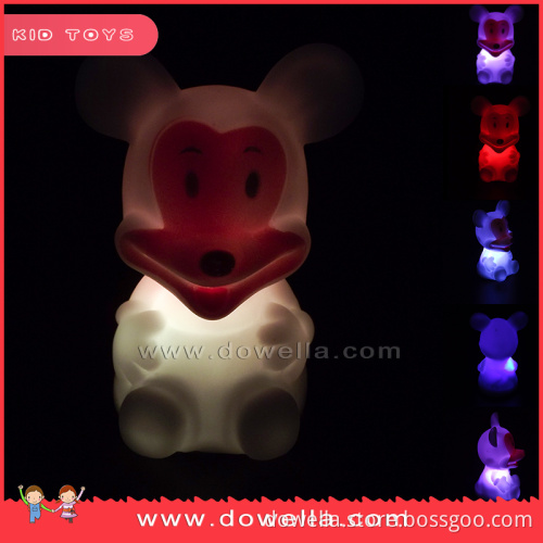 led vinyl animals toy with colorful light